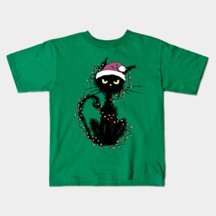 Funny Christmas gift for cat lovers 🎁 Kids T-Shirt
